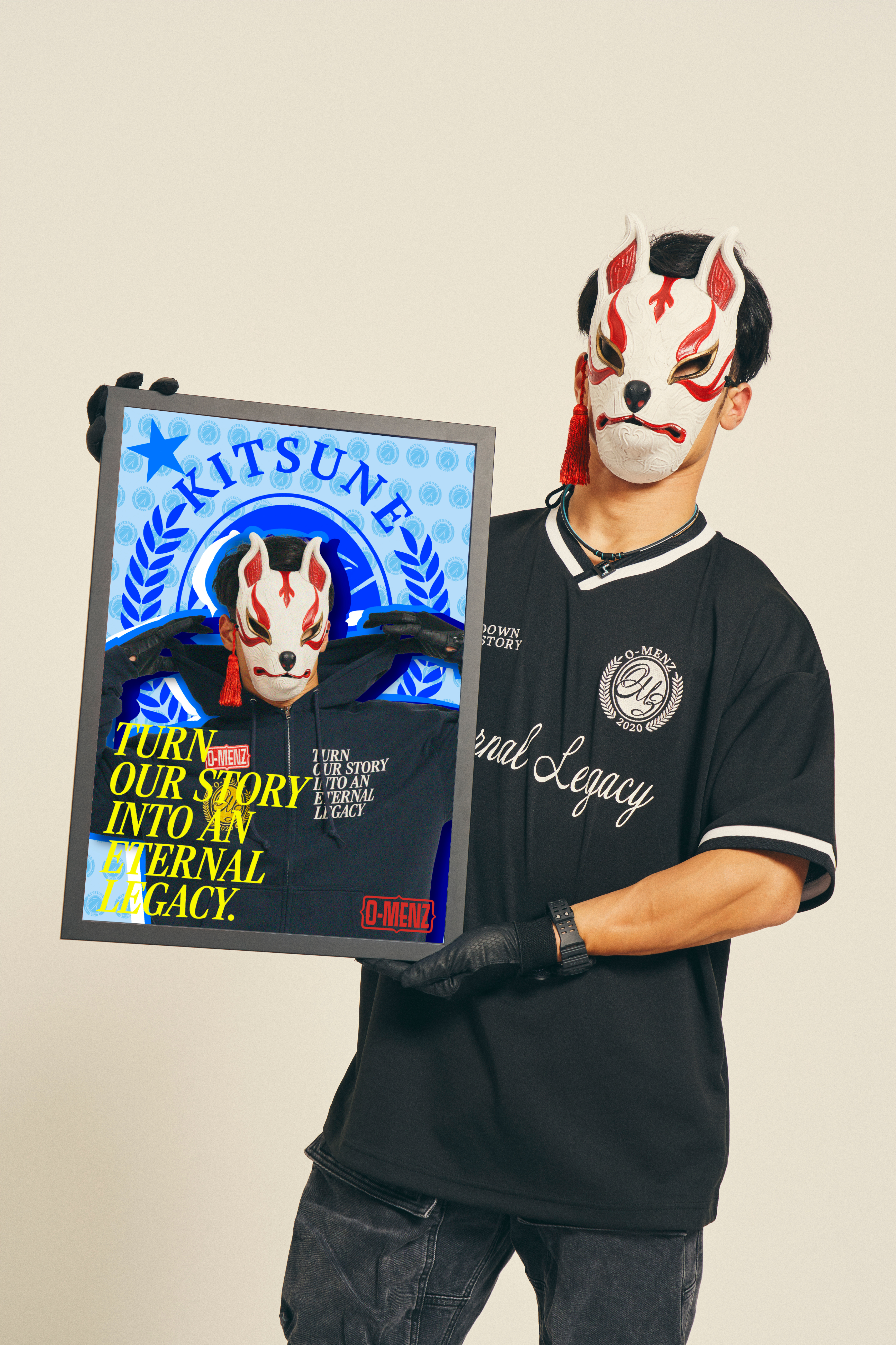 限定5枚抽選販売】狐 Graffiti Art Pannel（直筆サイン＋希望宛名入り